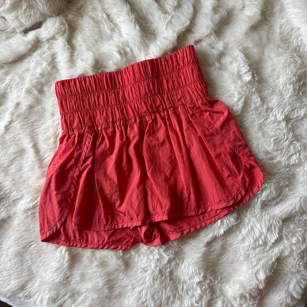 Free-people Women's Red and Pink Shorts